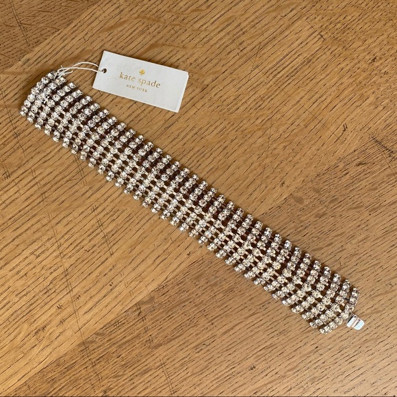 Kate Spade Crystal Constellation Bracelet Holiday Party Sparkly - Picture 6 of 8